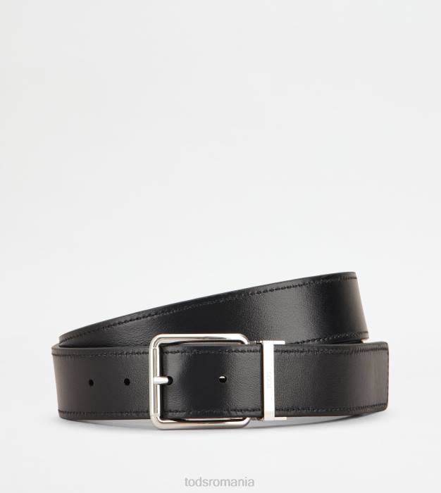 centura reversibila din piele bărbați Tod's 080D960 negru