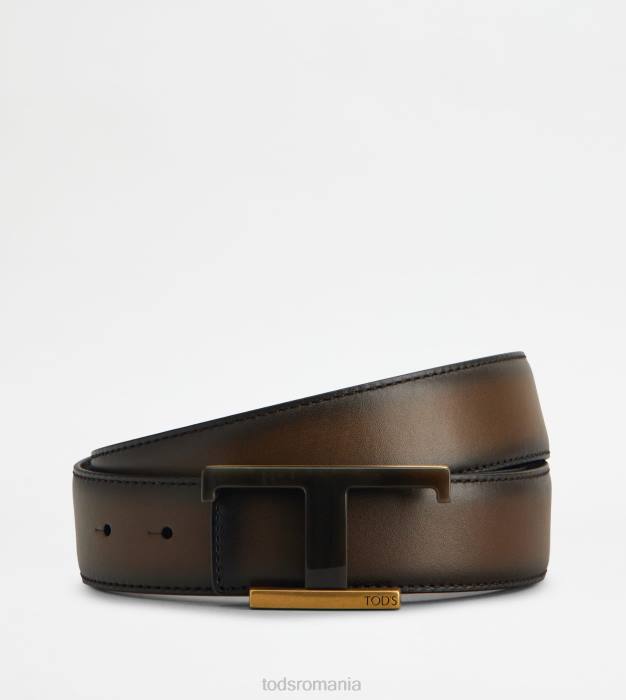 centura reversibila din piele bărbați Tod's 080D971 maro/negru