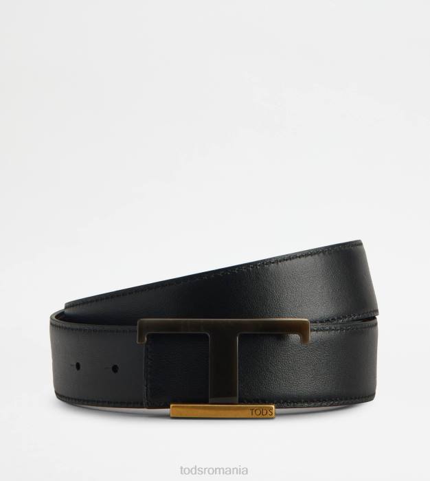 centura reversibila din piele bărbați Tod's 080D971 maro/negru