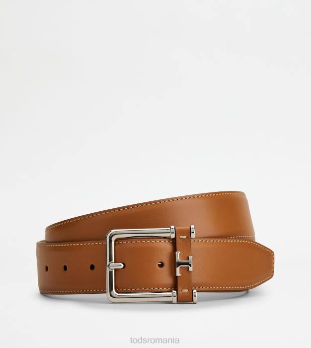 curea din piele bărbați Tod's 080D949 maro