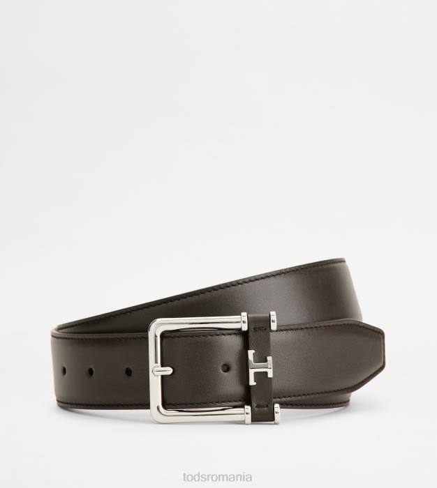 curea din piele bărbați Tod's 080D950 maro