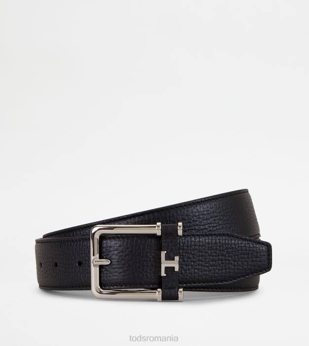 curea din piele bărbați Tod's 080D951 negru