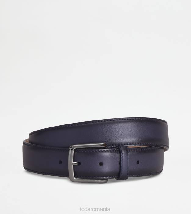 curea din piele bărbați Tod's 080D962 albastru