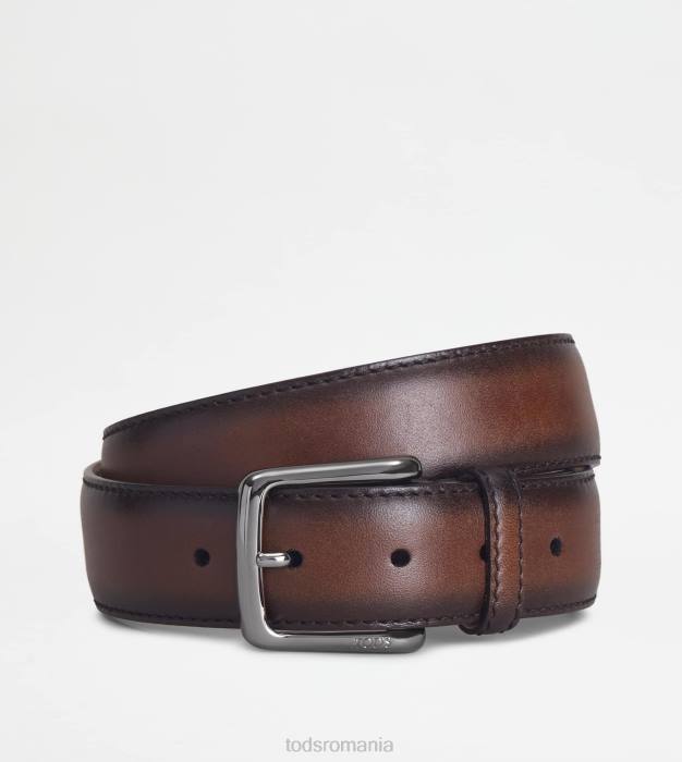 curea din piele bărbați Tod's 080D966 maro
