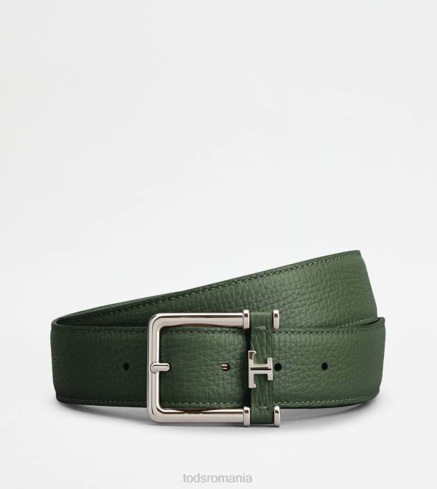 curea din piele bărbați Tod's 080D974 verde