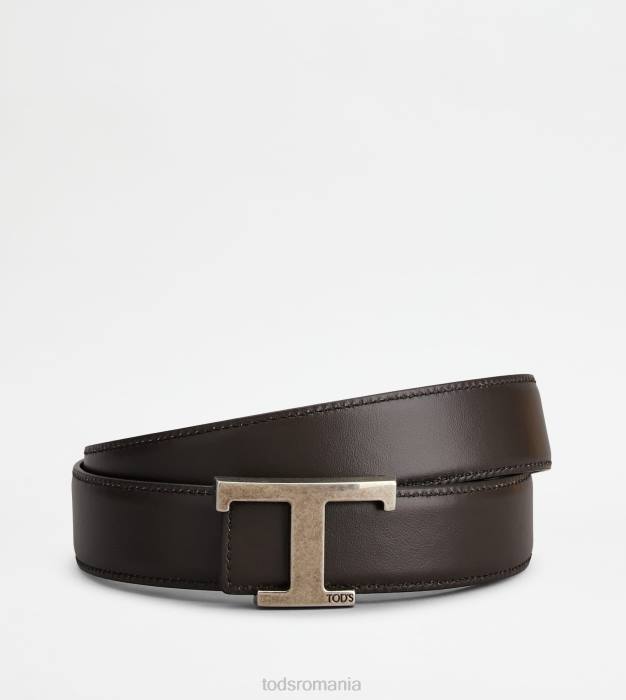 t curea reversibilă atemporală din piele bărbați Tod's 080D928 albastru