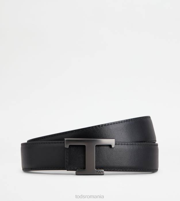t curea reversibilă atemporală din piele bărbați Tod's 080D933 maro/negru