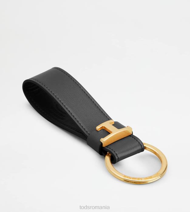 suport cheie din piele bărbați Tod's 080D1032 negru