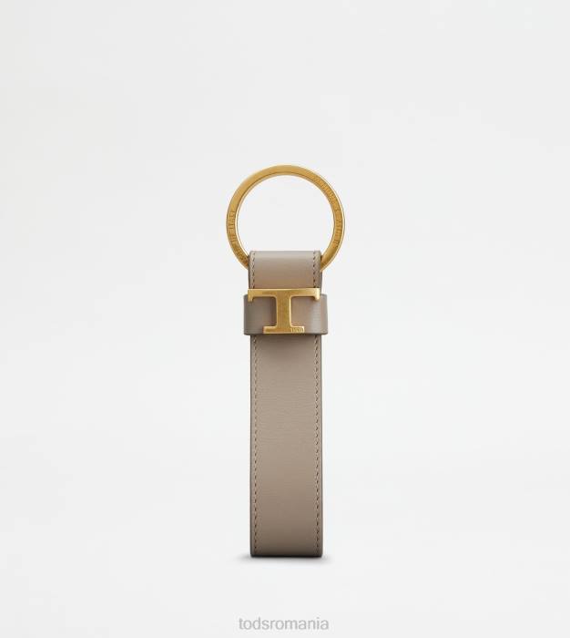 suport cheie din piele bărbați Tod's 080D1033 gri