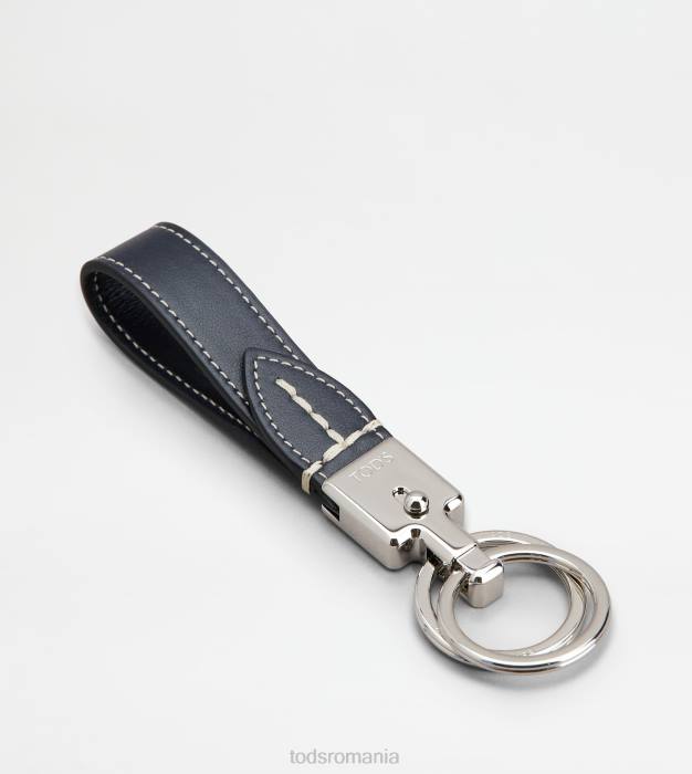 suport de chei din piele bărbați Tod's 080D1036 albastru