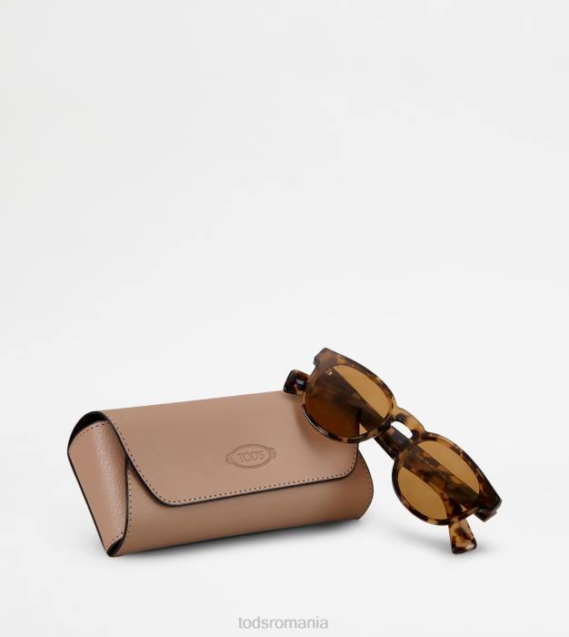 ochelari de soare broasca testoasa bărbați Tod's 080D1072 maro