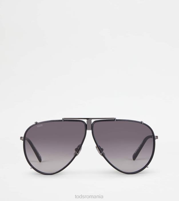 ochelari de soare de pilot bărbați Tod's 080D1080 gri