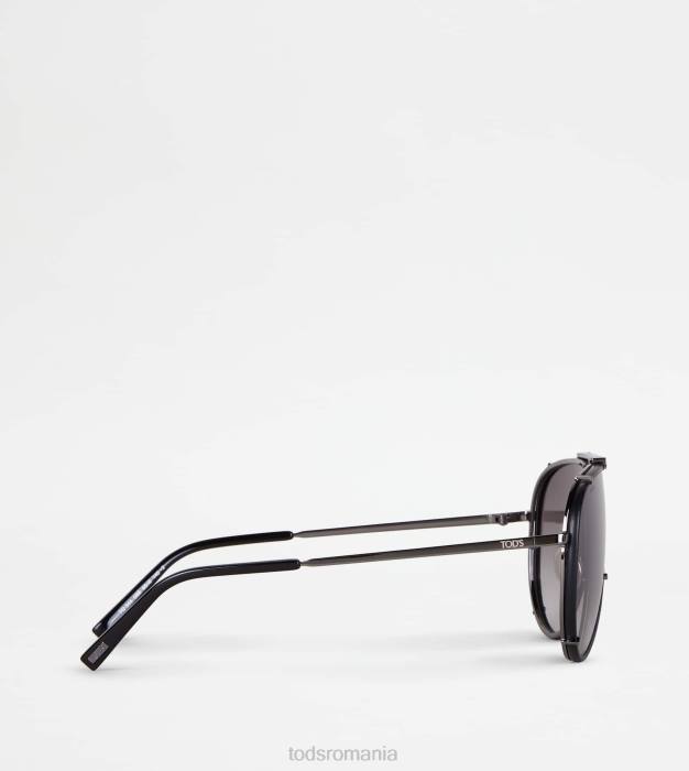 ochelari de soare de pilot bărbați Tod's 080D1080 gri