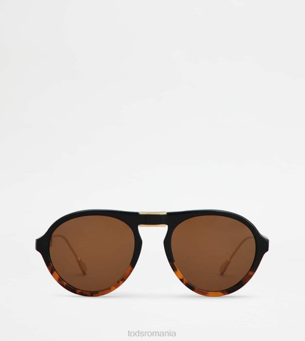 ochelari de soare pliabili bărbați Tod's 080D1075 maro/negru