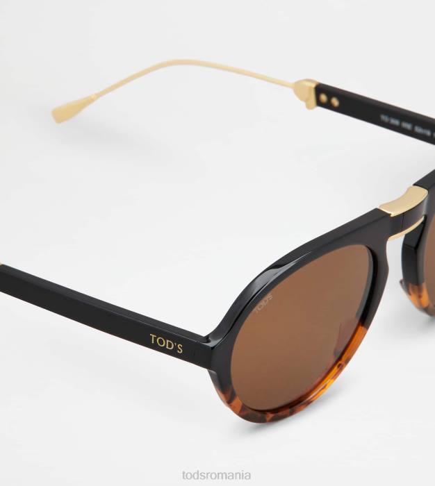 ochelari de soare pliabili bărbați Tod's 080D1075 maro/negru