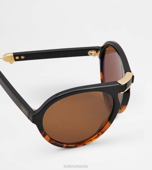 ochelari de soare pliabili bărbați Tod's 080D1075 maro/negru