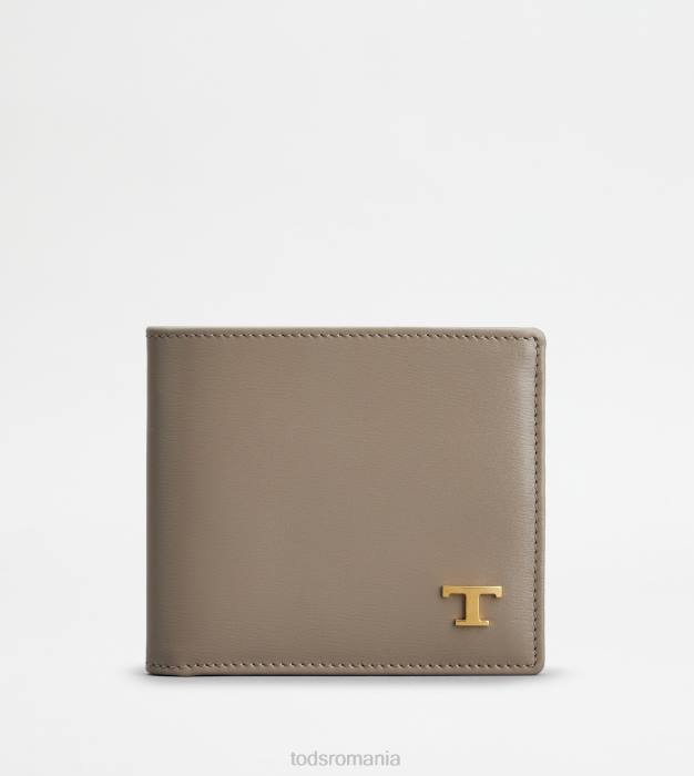 portofel din piele bărbați Tod's 080D1011 gri