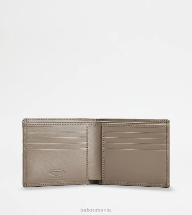 portofel din piele bărbați Tod's 080D1011 gri