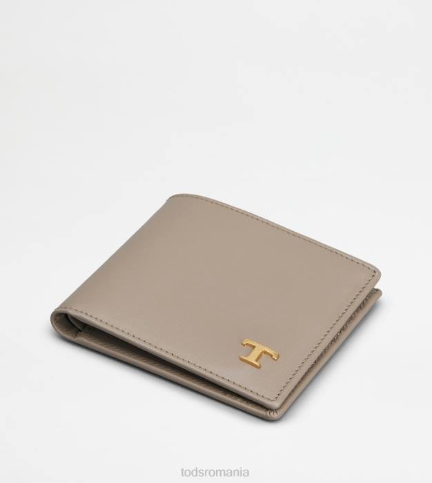portofel din piele bărbați Tod's 080D1011 gri