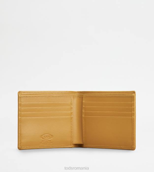 portofel din piele bărbați Tod's 080D1016 galben