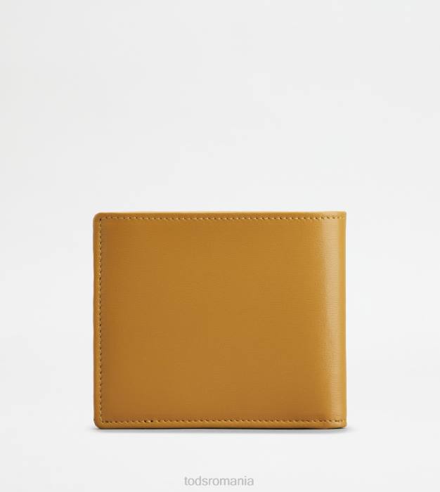 portofel din piele bărbați Tod's 080D1016 galben