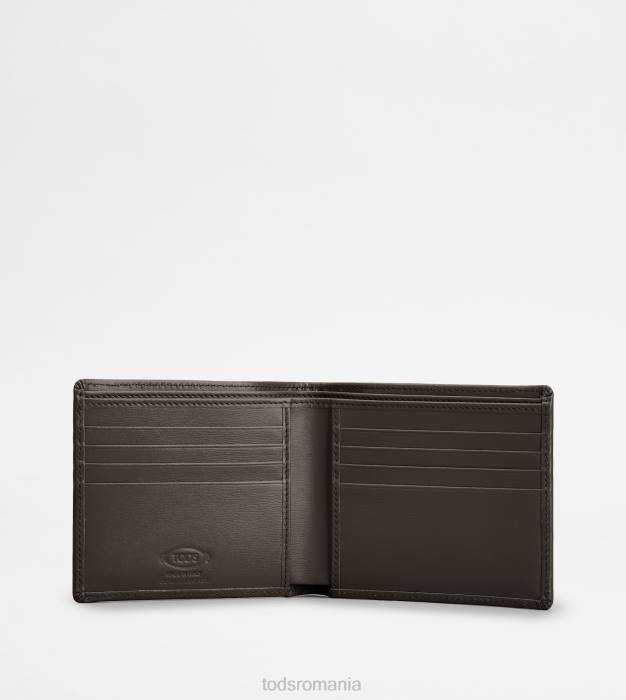 portofel din piele bărbați Tod's 080D1028 maro