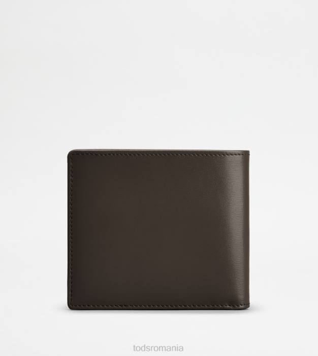 portofel din piele bărbați Tod's 080D1028 maro
