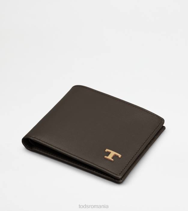 portofel din piele bărbați Tod's 080D1028 maro