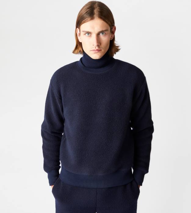 hanorac din amestec de cașmir bărbați Tod's 080D1132 albastru