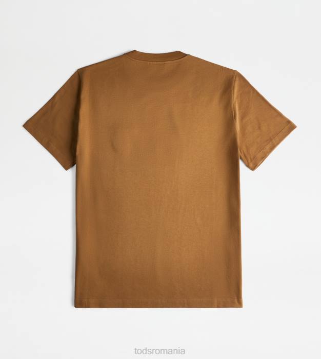 tricou cu gât rotund bărbați Tod's 080D1100 maro