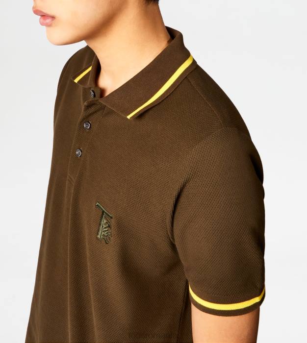tricou polo din pichet bărbați Tod's 080D1094 verde