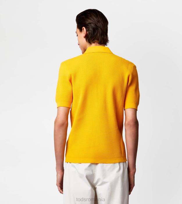tricou polo din tricot bărbați Tod's 080D1123 galben
