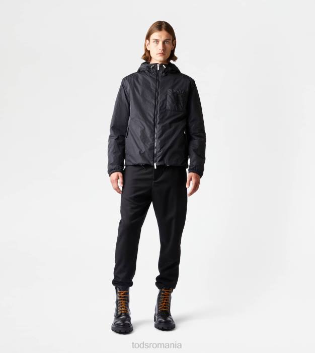 cască de vânt căptușită bărbați Tod's 080D1114 negru
