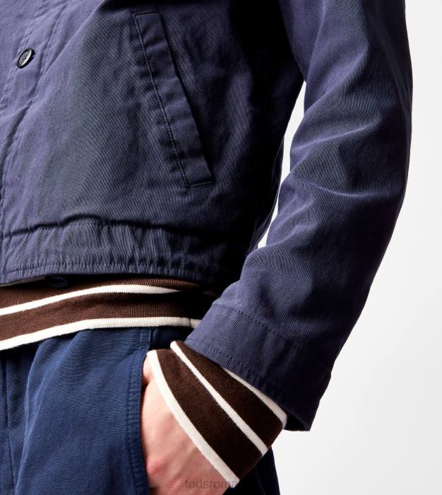 jachetă spălată bărbați Tod's 080D1107 albastru