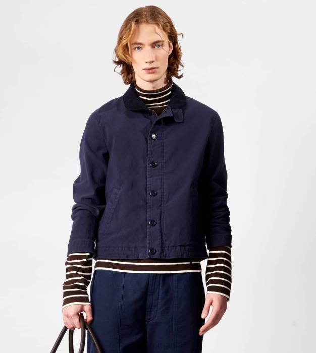 jachetă spălată bărbați Tod's 080D1107 albastru