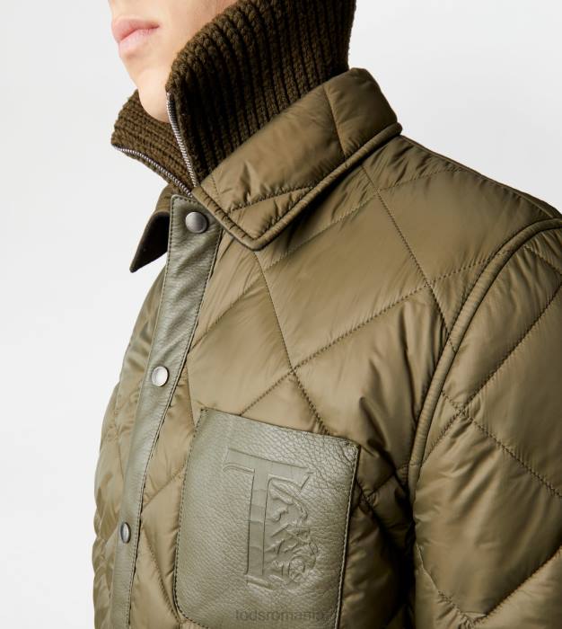 matlasată peste cămașă bărbați Tod's 080D1113 verde