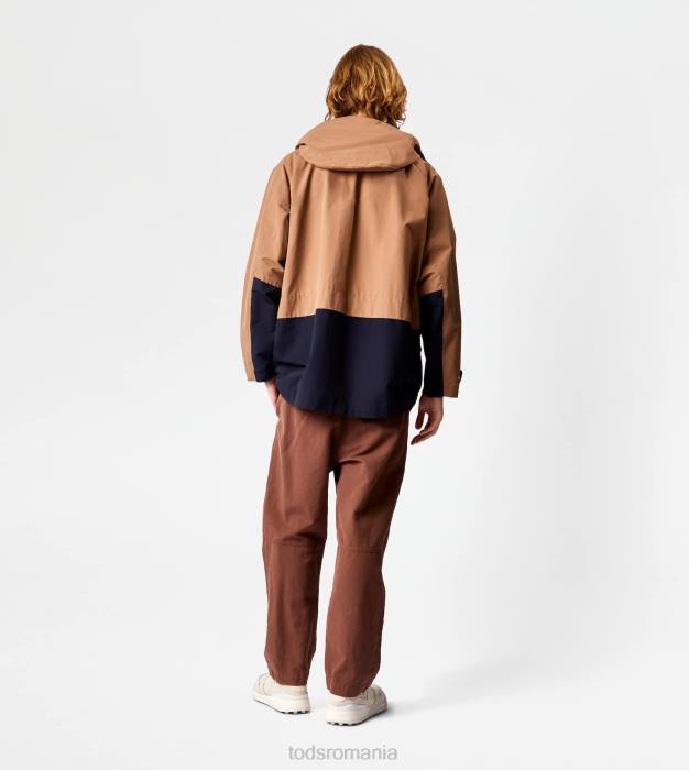 parka color block bărbați Tod's 080D1098 maro/albastru