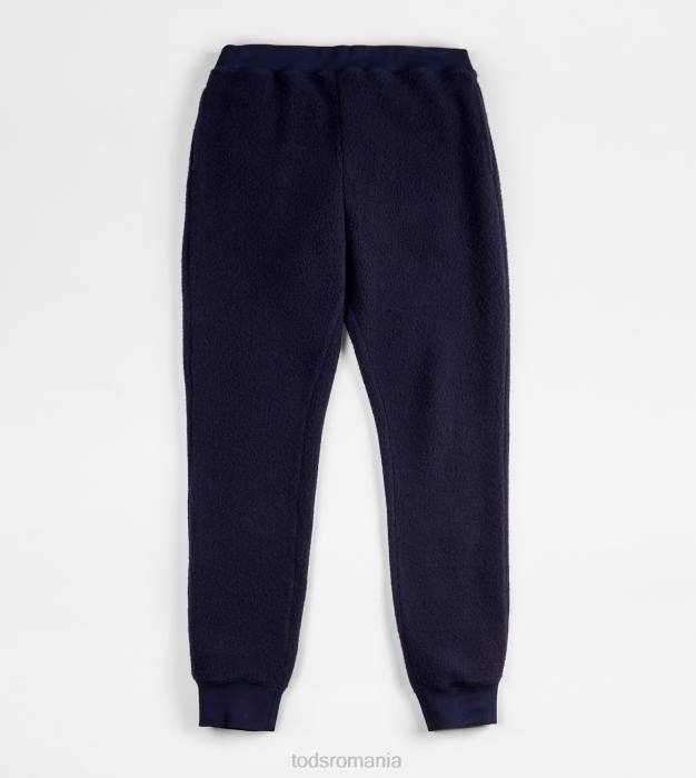pantaloni din amestec de cașmir bărbați Tod's 080D1131 albastru