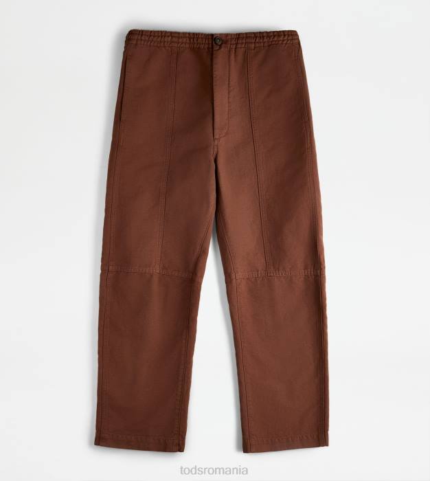 pantaloni largi bărbați Tod's 080D1089 maro