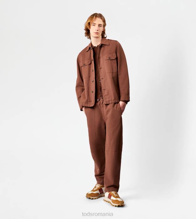 pantaloni largi bărbați Tod's 080D1089 maro
