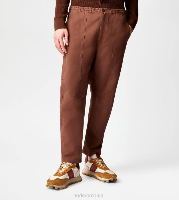 pantaloni largi bărbați Tod's 080D1089 maro