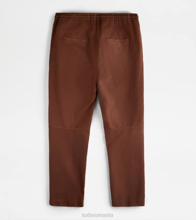 pantaloni largi bărbați Tod's 080D1089 maro