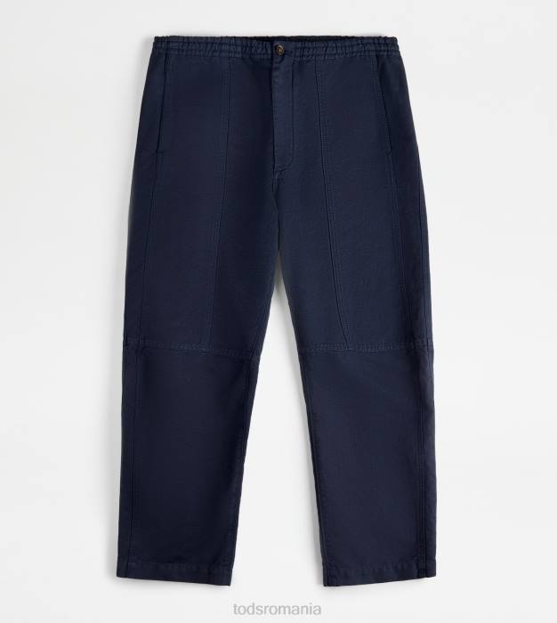 pantaloni largi bărbați Tod's 080D1108 albastru