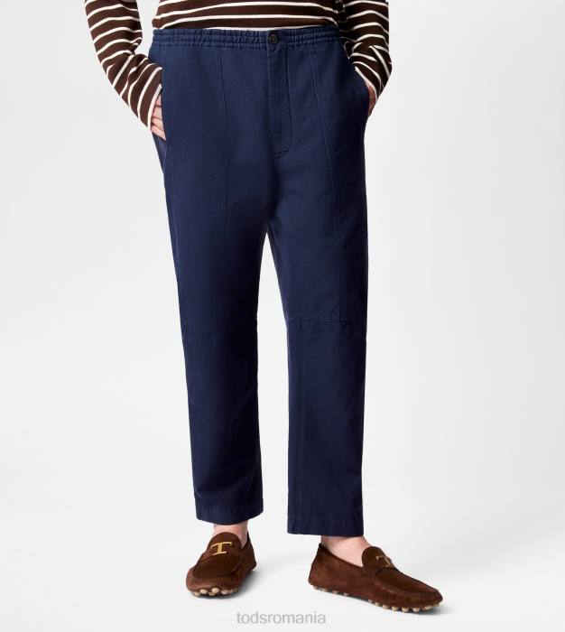 pantaloni largi bărbați Tod's 080D1108 albastru