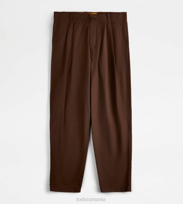 pantaloni morcovi bărbați Tod's 080D1117 maro