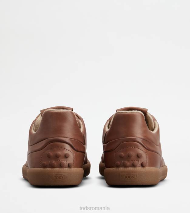 adidași cu tabs din piele bărbați Tod's 080D832 maro
