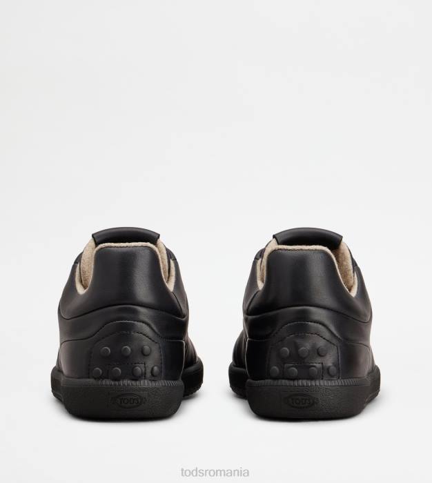 adidași cu tabs din piele bărbați Tod's 080D834 negru