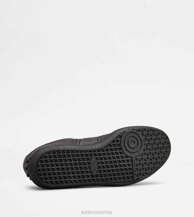 adidași cu tabs din piele bărbați Tod's 080D834 negru