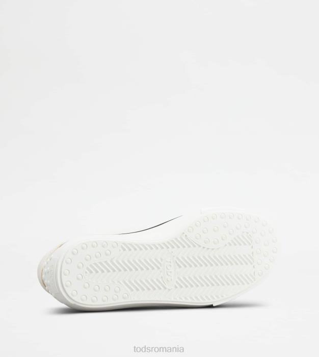 adidași din piele bărbați Tod's 080D861 alb