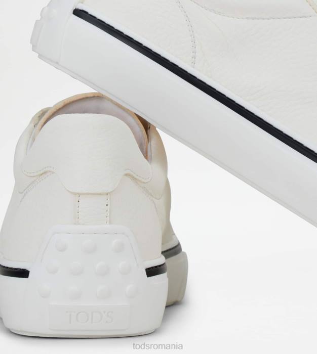 adidași din piele bărbați Tod's 080D861 alb